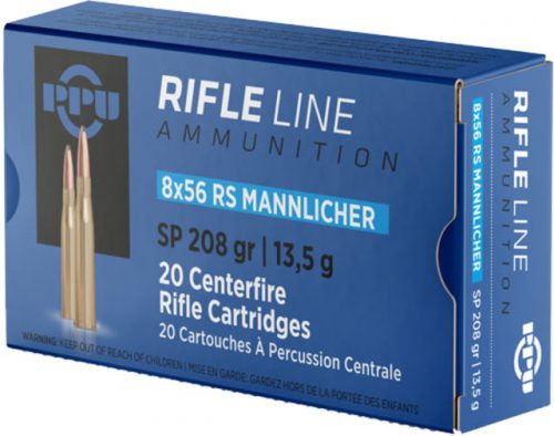 Ppu Ammo 8x56r Mannlicher 208gr. Jsp 20-pack