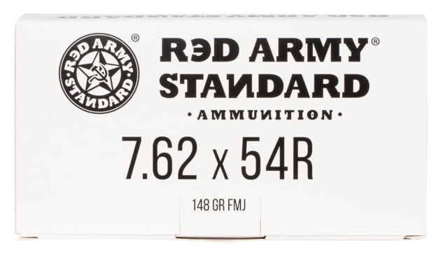 Red Army Standard 7.62x54mmR 148 Gr Full Metal Jacket 20 Bx/ 5 AM3093