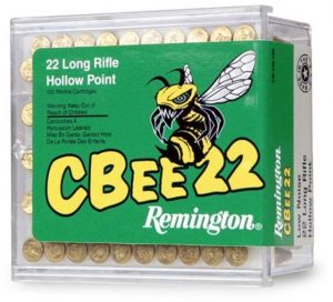 Remington CBee 22 .22 Long Rifle 33 Grain Truncated Hollow Point Brass Cased Rimfire Ammunition