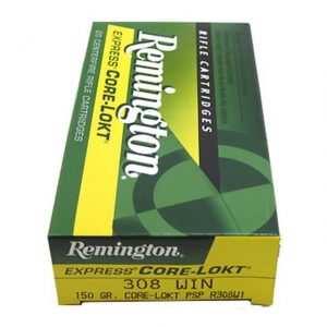 Remington Core-Lokt .308 Winchester 150 Grain Core-Lokt Pointed Soft Point Centerfire Rifle Ammunition