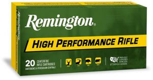 Remington High Performance Rifle .22-250 Remington 55 Grain Pointed Soft Point Centerfire Rifle Ammunition