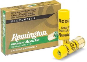Remington Premier AccuTip Sabot Slugs 12 Gauge 385 Grain 2.75" Power Port Tip Slug Centerfire Shotgun Slug Ammunition