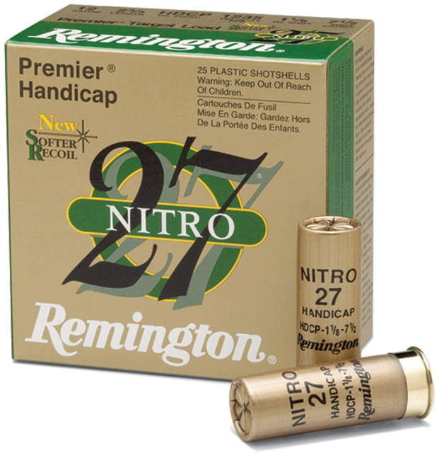 Remington Premier Nitro 27 Target 12 Gauge 1 oz 2.75" Centerfire Shotgun Ammunition