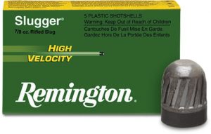 Remington Slugger High Velocity Slugs 12 Gauge 7/8 oz 2.75" Rifled Slug Centerfire Shotgun Slug Ammunition