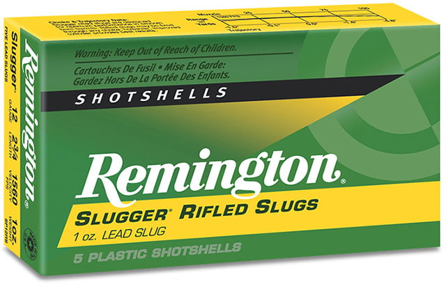 Remington Slugger Rifled Slugs 16 Gauge 4/5 oz 1600 ft/s 2.75" Rifled Slug Hollow Point Centerfire Shotgun Slug Ammunition