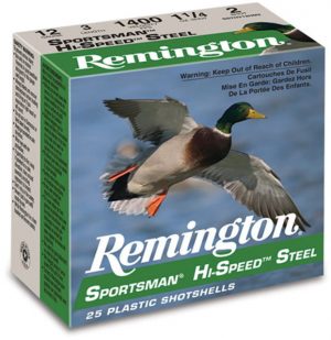 Remington Sportsman Hi-Speed Steel 20 Gauge 3/4 oz 2.75" Centerfire Shotgun Ammunition