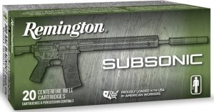 Remington Subsonic .300 AAC Blackout 220 Grain Open Tip Flat Base Centerfire Rifle Ammunition