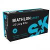 SK Biathlon Sport .22 Long Rifle 40 grain Lead Round Nose Brass Cased Rimfire Ammunition