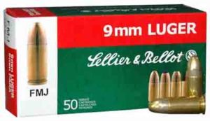 Sellier & Bellot Ammo 9mm Luger 124gr. Fmj 50-pack