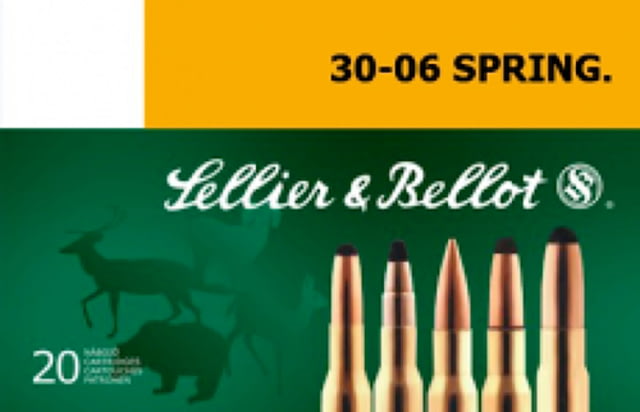 Sellier & Bellot SB3006E Rifle 30-06 Springfield 180 Gr Soft Point Cut-Through