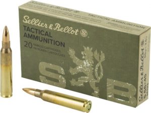 Sellier & Bellot SB556A Rifle 5.56 NATO 55 Gr Full Metal Jacket (FMJ) 20 Bx/ 10