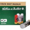 Sellier & Bellot Sb12Bsa Shotgun 12 Gauge 3 in 00 Buckshot Centerfire Shotgun Slug Ammo