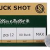 Sellier & Bellot Sb12Bsc Shotgun 12 Gauge 2.75 in 00 Buckshot Centerfire Shotgun Slug Ammo