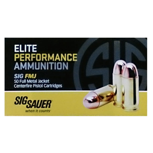 Sig Sauer Elite Performance .357 Magnum 125 grain Full Metal Jacket Brass Cased Centerfire Pistol Ammunition