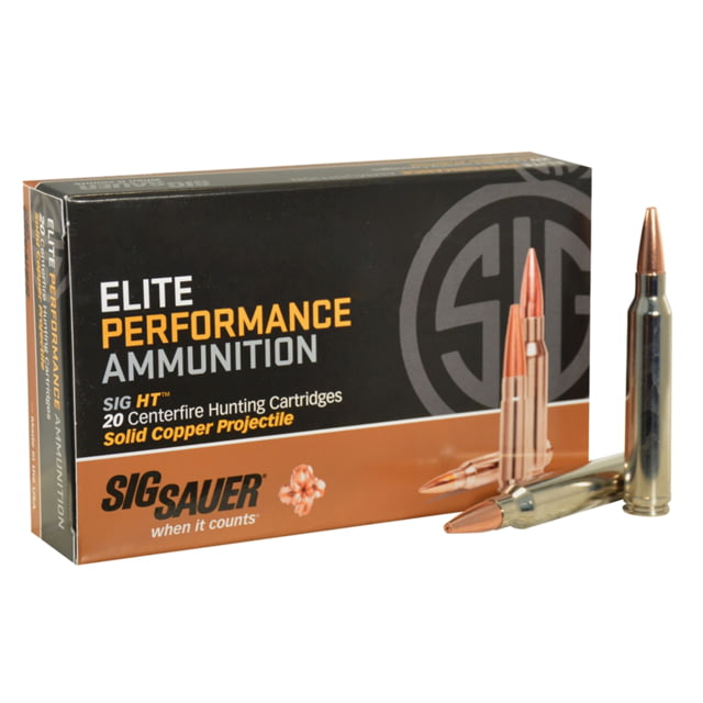 Sig Sauer SIG Hunting Rifle Ammunition .300 Winchester Magnum 165 grain Hunting Tipped Brass Cased Centerfire Rifle Ammunition