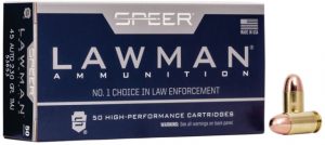 Speer Lawman Handgun Training .45 ACP 230 grain Total Metal Jacket Centerfire Pistol Ammunition