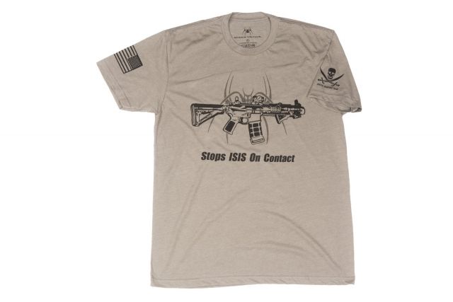 Spikes Tactical Men’s – T-Shirt – Stops ISIS on Contact