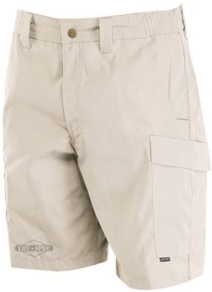 Tru-Spec Simply Tactical Khaki Poly Cotton Rip Stop Shorts with Cargo Pocket