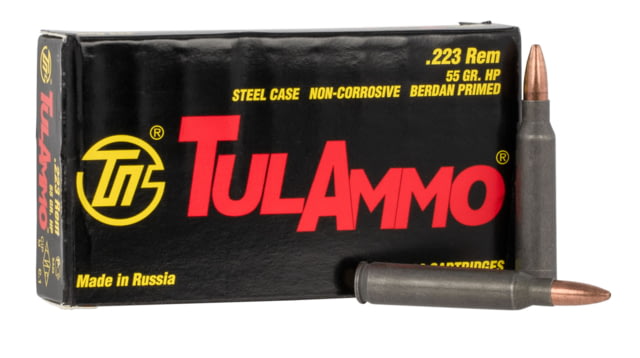 Tulammo TA223552 Rifle 223 Rem 55 Gr Hollow Point (HP) 20 Bx/ 50 Cs