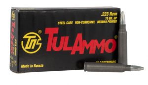 Tulammo TA223675 Rifle 223 Rem 75 Gr Hollow Point (HP) 20 Bx/ 50 Cs