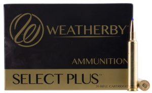 Weatherby B653127LRX Select Plus 6.5x300 Wthby Mag 127 Gr LRX Boat Tail 20 Bx/