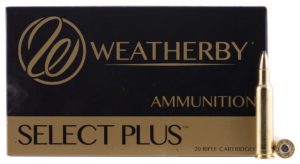 Weatherby H22455SP Select Plus 224 Wthby Mag 55 Gr Spire Point (SP) 20 Bx/