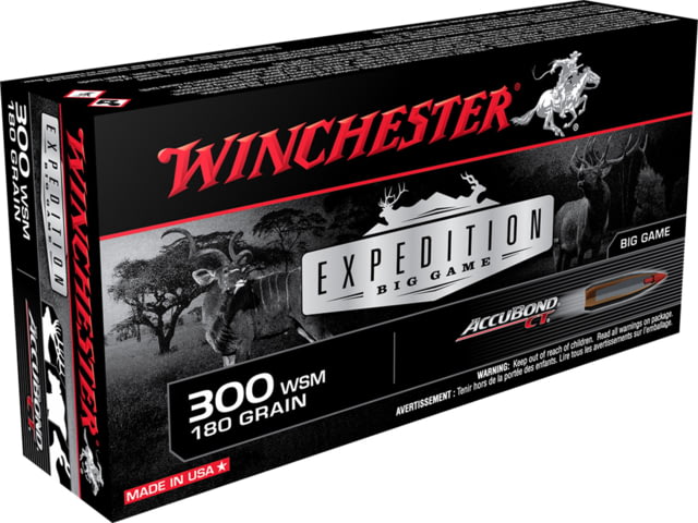 Winchester Ammo S300WSMCT Expedition Big Game 300 WSM 180 Gr AccuBond CT 20 Bx/