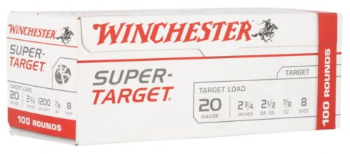 Winchester Ammo TRGT208VP Super Target 20 Gauge 2.75" 7/8 Oz 8 Shot 100 Bx/ 2 C