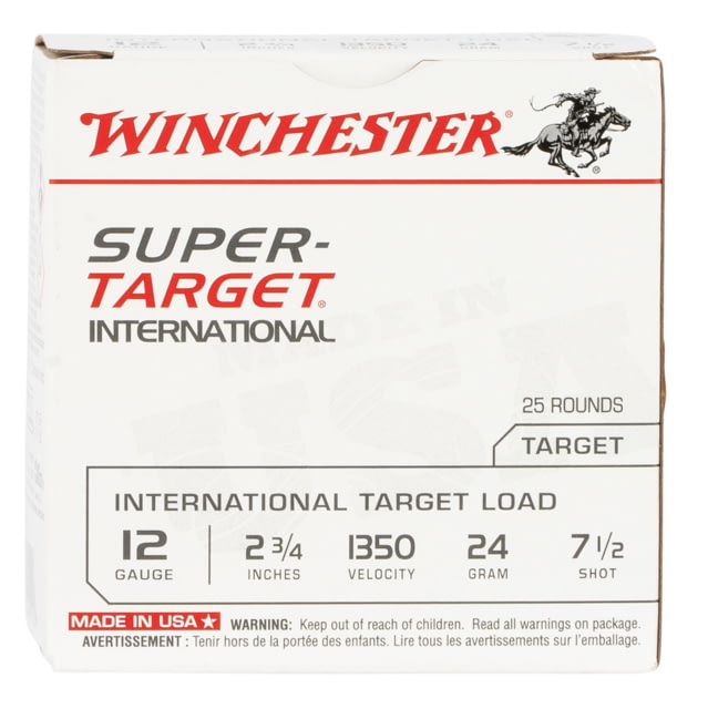 Winchester Ammo TRGT213507 Super Target 20 Gauge 2.75" 7/8 Oz 7.5 Shot 25 Bx/ 1