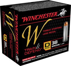 Winchester Ammo W38SPLD W Train And Defend 38 Special 130 Gr Jacketed Hollow Po
