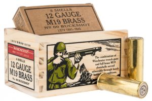 Winchester Ammo WWII Commemorative 12 Gauge 1 oz 2.75 in 00 Buckshot Centerfire Shotgun Ammo