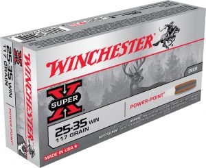 Winchester Ammo X2535 Super-X 25-35 Win 117 Gr Soft Point (SP) 20 Bx/ 10 Cs