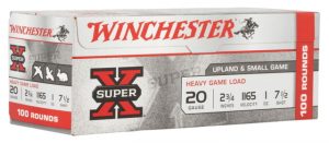 Winchester Ammo XU20H7VP Super-X High Brass Game 20 Gauge 2.75" 1 Oz 7.5 Shot 10