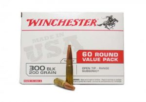 Winchester Win Ammo Usa .300 Aac Blackout 200gr. Fmj 60-pk
