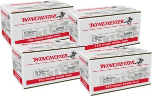 Winchester Win Ammo Usa 5.56x45 Case Lot 55gr. Fmj 600rd Case