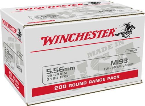 Winchester Win Ammo Usa 5.56x45 Case Lot 55gr. Fmj 800rd Case