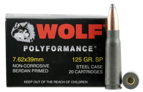Wolf 762BSP PolyFormance 7.62x39mm 125 Gr Soft Point (SP) 20 Bx/ 50 Cs