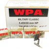 Wolf MC545BHP Military Classic 5.45x39mm 55 Gr Hollow Point Boat Tail (HPBT) 30